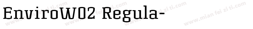 EnviroW02 Regula字体转换